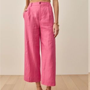 Reformation Tommy Linen Pant in Size 2